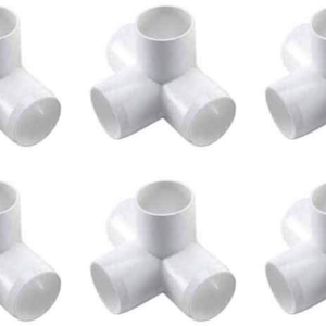 1/2 inch 4 Way Tee PVC Elbow Connector (Pack of 10)